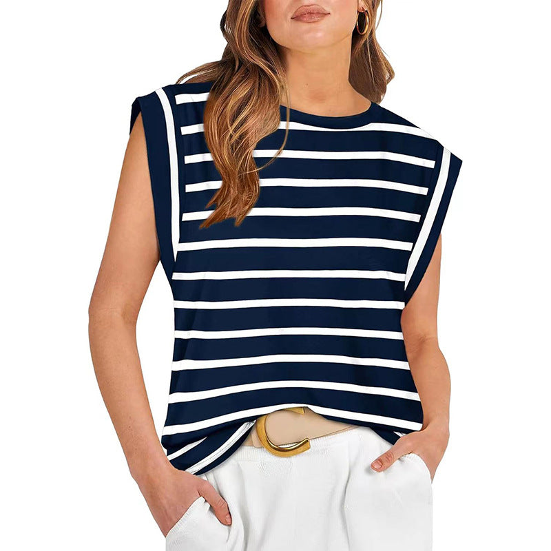 Navy Blue Stripes / XXL